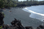 Black Sand Beach on the Big Island
