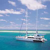 Michaelmas Cay Sailing Reef Cruise aboard luxury catamaran from Cairns