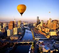 Sunrise Balloon Flight over Melbourne