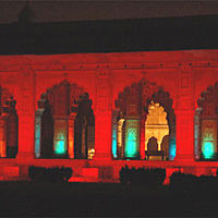 Light and Sound Show at Red Fort in Delhi by private vehicle
