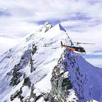 Mount Cook Mountains High Helicopter Flight