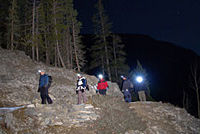 Evening Ice Walk and Campfire