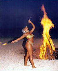 Bonfire on the Beach Bahamas Style