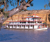 River Boats on the Murray River departs Adelaide