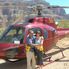 The helicopter at the Grand Canyon Grand Canyon All American Helicopter Flight