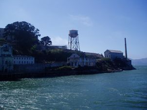 Approaching Alcatraz from the Ferry Alcatraz plus Muir Woods, Giant Redwoods and Sausalito