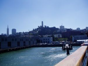 Approaching San Francisco from ferry Alcatraz plus Muir Woods, Giant Redwoods and Sausalito