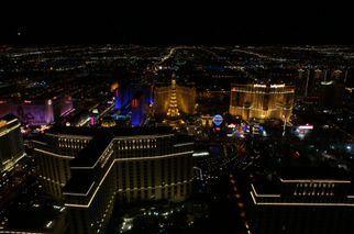 Centre of the Las Vegas Strip Vegas Night Strip Helicopter Flight