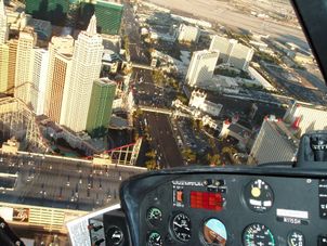 Returning over the Las Vegas Strip Ultimate Grand Canyon 4-in-1 Helicopter Adventure
