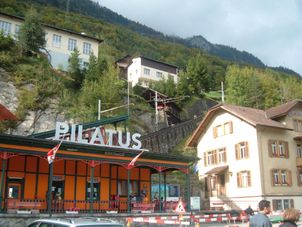 Cog Wheel Station - Base of Mount Pilatus Mount Pilatus 'Golden Roundtrip' Tour from Zurich
