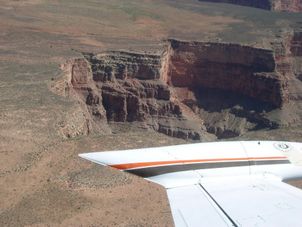 From the plane Grand Canyon West Rim Air Adventure
