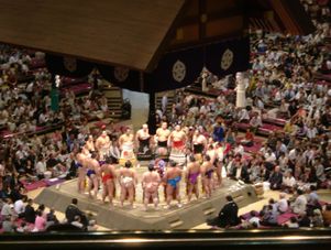 Sumo wrestlers Sunrise Sumo Wrestling Tour - Tokyo Tournament