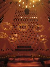The ceiling in one of the theatres Guided Backstage Tour of Sydney Opera House