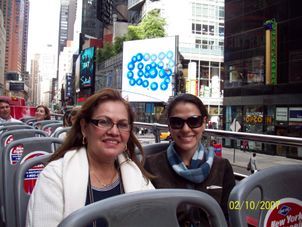 On the NYC hop on hop off bus New York City Hop On Hop Off Tour