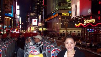 Times Square at night New York City Hop On Hop Off Tour