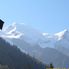 View of Mont Blanc from Chamonix Chamonix and Mont Blanc
