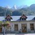 Train Station at Chamonix. Chamonix and Mont Blanc