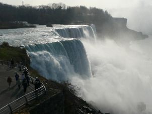 A different platform at Niagara Falls Niagara Falls from New York by Air