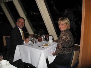 Photo of New York City New York Thanksgiving Dinner Cruise Larry and I on our New York Thanksgiving Evening Cruise