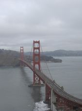 Golden Gate Bridge - end view San Francisco Vista Grande Helicopter Tour