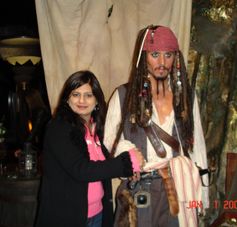 My wife with pirate Las Vegas Power Pass&trade;