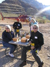 Picnic at the Grand Canyon Grand Canyon All American Helicopter Flight