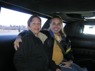 Marta and Antonio ride the limo! Grand Canyon All American Helicopter Flight