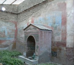 One of the courtyards Naples and Pompeii Day Tour from Rome