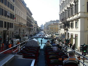 View from the bus Rome Hop On Hop Off Double Decker Bus Tour