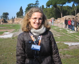 Our wonderful, enthusiastic, knowledgeable guide Skip the Line: Ancient Rome and Colosseum Walking Tour