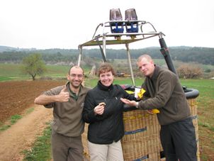 The team! Hot Air Balloon Flight over Catalonia