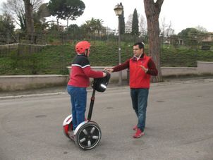Be patient - I am nervous Rome Segway Tour