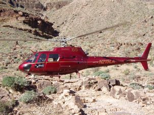 Down in the Grand Canyon Grand Canyon West Rim Air Adventure