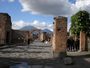 A street in Pompeii Naples and Pompeii Day Tour from Rome