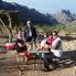 Champagne Breakfast with our newly found friends Grand Canyon All American Helicopter Flight
