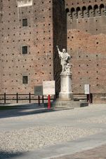 Statue in the Castello Sforzesco Milan City Sightseeing Tour including il Cenacolo - Da Vinci's 
