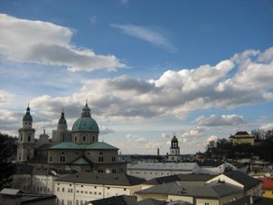 View from the Sound of Music Convent Salzburg City of Music Small Group Day Tour from Munich