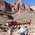 Helicopter on the Grand Canyon Floor Grand Canyon West Rim Air Adventure