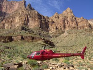 Helicopter trip down to the Colorado River Grand Canyon West Rim Air Adventure