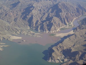 Where the two rivers meet Grand Canyon West Rim Air Adventure