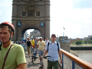 London Tower Bridge on the East London Bicycle Tour London Bicycle Tour - East, West or Central London