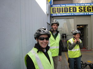 Getting geared up San Francisco Waterfront Segway Tour