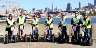 The group San Francisco Waterfront Segway Tour