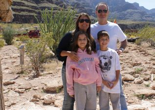 In the botton of the Grand Canyon Grand Canyon All American Helicopter Flight