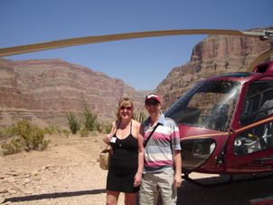 Landing area Grand Canyon All American Helicopter Flight