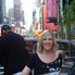 On top of the bus at Times Square New York City Hop On Hop Off Tour
