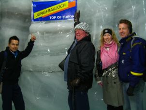 Our group together with tour guide Jungfraujoch - Top of Europe (from Lucerne)