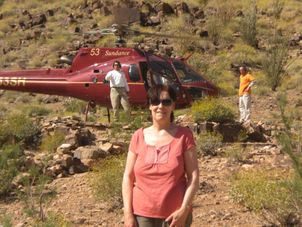 Reached bottom of the Grand Canyon Grand Canyon West Rim Air Adventure