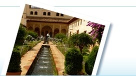 The Alhambra from Granada, Spain