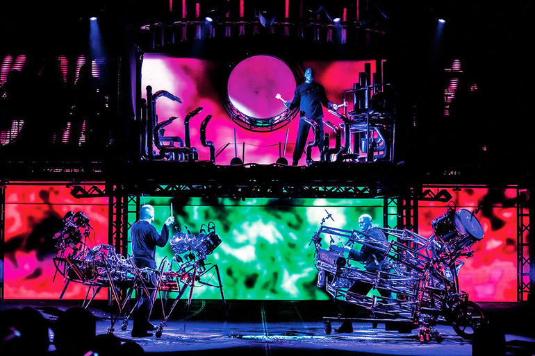 See the Blue Man Group live at the Luxor Hotel and Casino in Las Vegas.